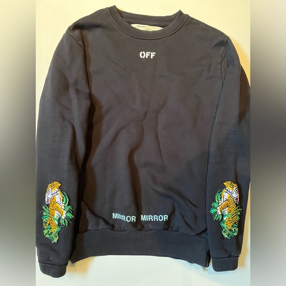 Off-White tiger embroidery crewneck sweatshirt 2017 - Picture 2 of 2
